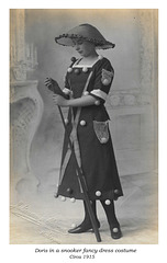 Doris in snooker costume c 1915