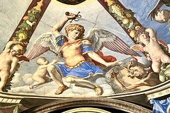 Florence 2023 – Palazzo Vecchio – Saint Michael defeats the Devil