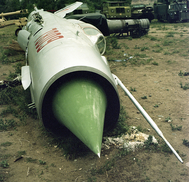 Wrecked MiG-21