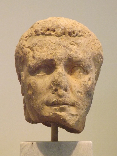 Portrait Head of Caligula in the National Archaeological Museum of Athens, May 2014