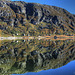 Lake Grindheimsvatnet reflection.