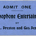 Graphophone Entertainment Ticket