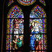 Un très beau vitrail dans la petite église de Mignières ( 28 )