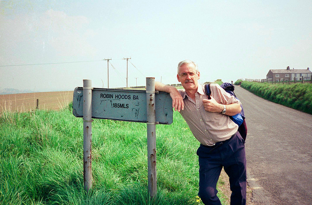 Scalegill Road, 185 miles to go (scan from 1990)
