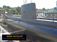 HMS Ocelot - conning tower - Chatham - 25 8 2006