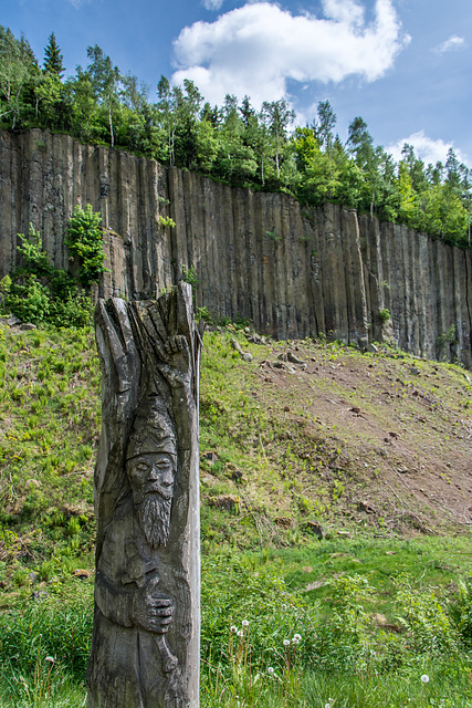 Skulptur "Zwergenkönig Oronomassan" am Scheibenberg