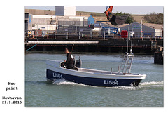 Day boat with new paint - Newhaven 29 9 2015