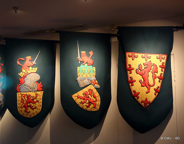 Banners in the Scottish Crown Jewels Rooms