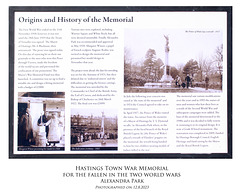 Hastings World Wars Memorial Origins and History 12 8 2023
