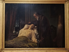 "TINTORETTO PORTRAYING HIS DEAD DAUGHTER", 1867