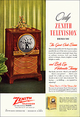 Zenith Television Ad, 1949