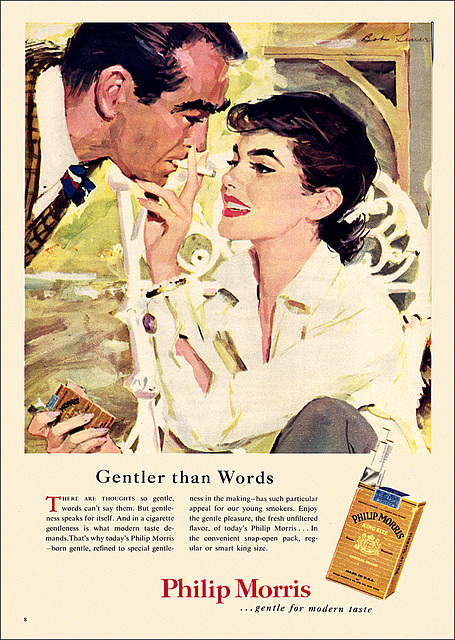 Philip Morris Cigarette Ad, 1955