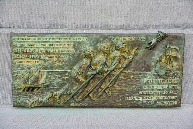 Vlissingen 2017 – Plaque to commemorate the freeing of 26 Hungarian protestant ministers