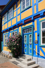 Rehna, Zeiss-Haus mit Rosenstock