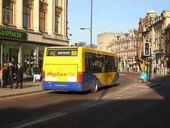 Anglian Buses 311 (AO57 BDY) in Norwich - 15 Feb 2008 (DSCN1333)