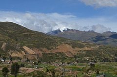 Bolivia, Qutapata (5300m) and Cerro Mururata (5868m) Mountains to the East of La Paz