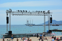 plage de Cannes au moment du festival