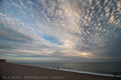 Sky to the east - Seaford Bay - sunset - 8.8.2018