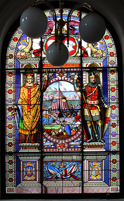 Stained Glass in Council Chamber, Former Town Hall, High Street, Lowestoft, Suffolk