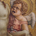 Detail of a Pinnacle from an Altarpiece with Dead Christ Supported by Angels by Crivelli in the Philadelphia Museum of Art, August 2009