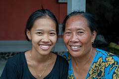 Gek Adii and her mother Ibu Agung Raka