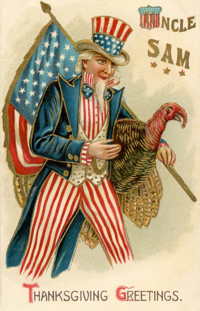 Uncle Sam's Thanksgiving Greeting