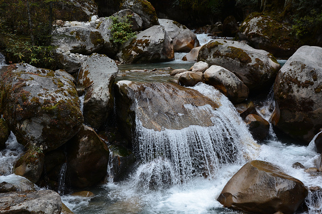 A Small Waterfall at a Himalayan Creek