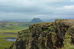 Iceland, Mountain Landscape with Búrfell Volcano (669m) in the Background