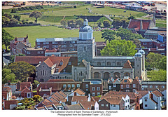 Portsmouth Cathedral from Spinnaker Tower 27 5 2022