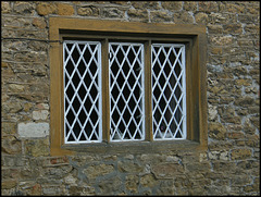 diamond-patterned window
