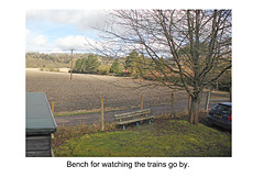 Bench for train spotting - 5.3.2015