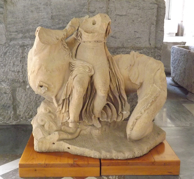 Nereid on a Sea Monster from Formia in the Naples Archaeological Museum, July 2012