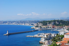 Cote d'Azur, der Leuchtturm von Nizza