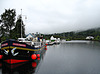 Scottish Highlander moored at Fort Augustus on the Caledonian Canal
