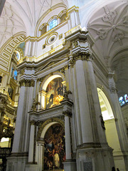Right nave of Granada Cathedral.