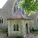 icklesham church, sussex (1)teulon added this c19 hexagonal west porch in 1848-9