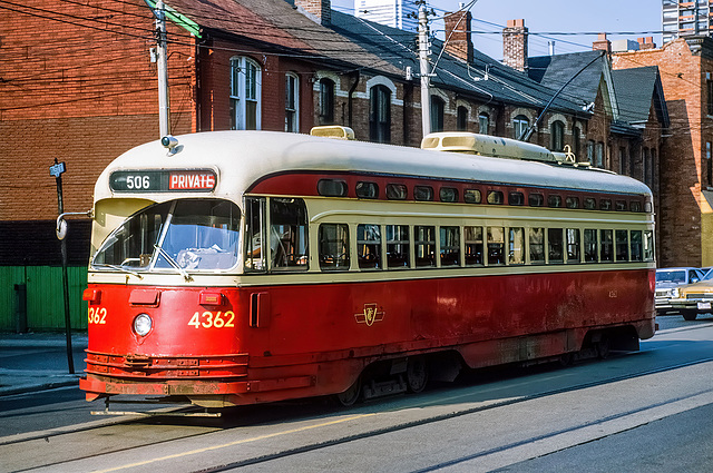 Toronto - streetcar - 1986