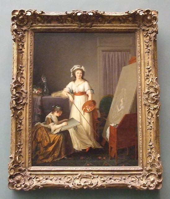 Marie Victoire Lemoine, The Interior of a Woman Painter's Studio