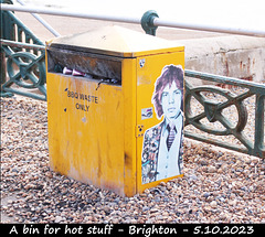 A bin for hot stuff - Brighton - 5 10 2023