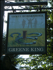 Three Horseshoes sign