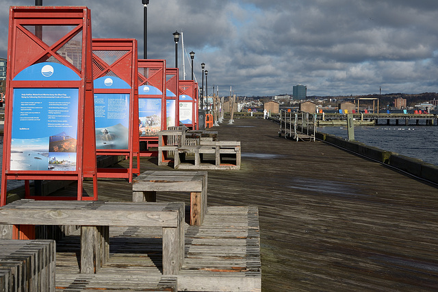 Halifax water-front benches