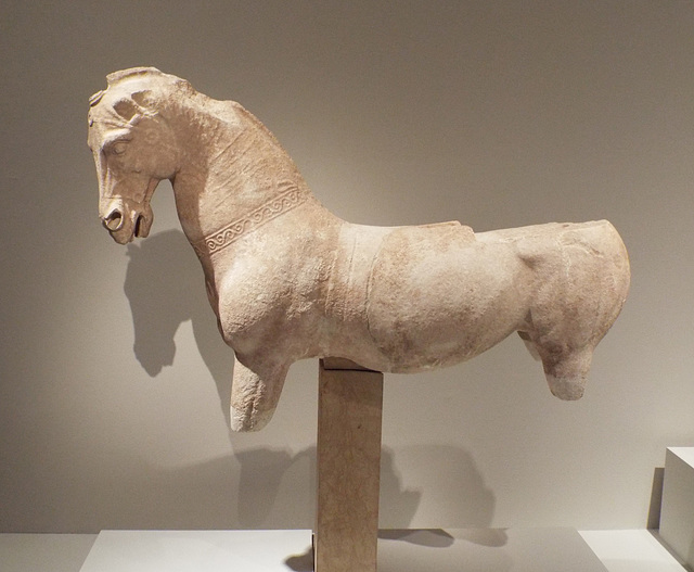 Marble Horse from the Quadriga on the Great Altar at Pergamon in the Metropolitan Museum of Art, July 2016