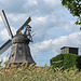 Historische Holländer-Windmühle in Malchow