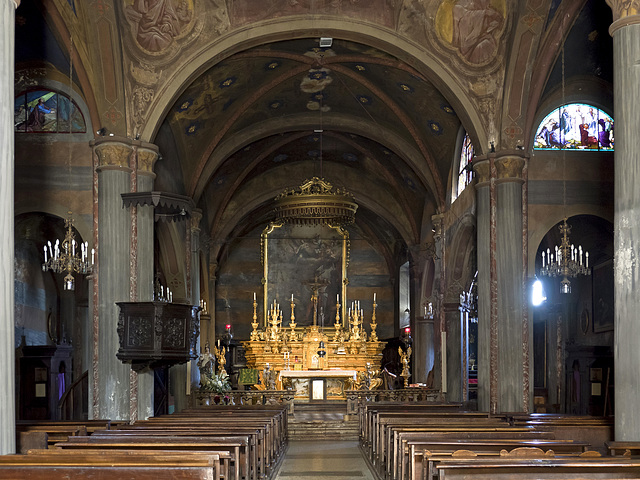 Interior of the church of San Giacomo at Piazzo, Biella (After changing the image)