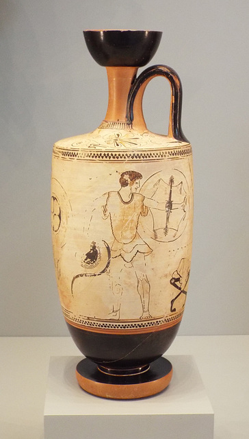 White-Ground Lekythos Attributed to Douris in the Getty Villa, June 2016