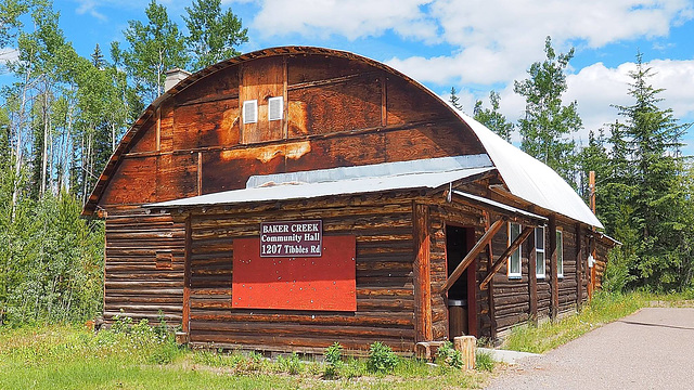 Old Community Hall west of Quesnel, BC