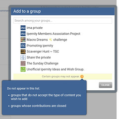 Limits on 'Add to a group'