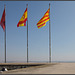 Flagge zeigen Lleida-Spanien-Katalonien