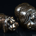 Nili-Gruppe, Mama mit Baby, Bronze-Guss, 1467 g und 561 g, Dalbeck Bronze
