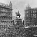 Popola manifestacio en Prago la 28-an de oktobro 1918